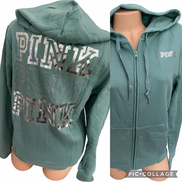 PINK Victoria's Secret Tops - PINK EVERYDAY LOUNGE PERFECT FULL-ZIP